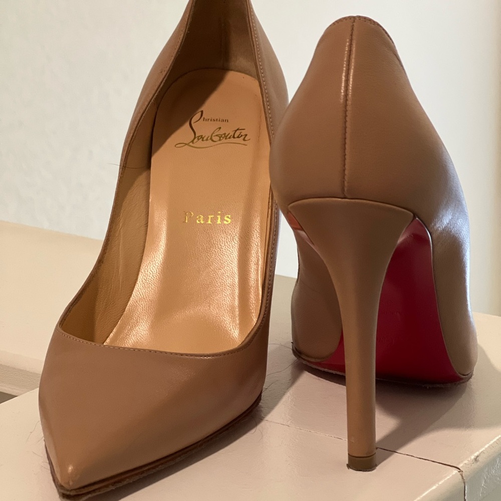Christian Louboutin Apostrophy 100MM Leather Pumps